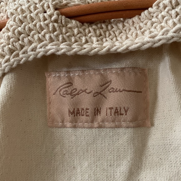 Ralph Lauren Crochet Small Bucket Bag Made In Italy NWOT - Picture 12 of 17